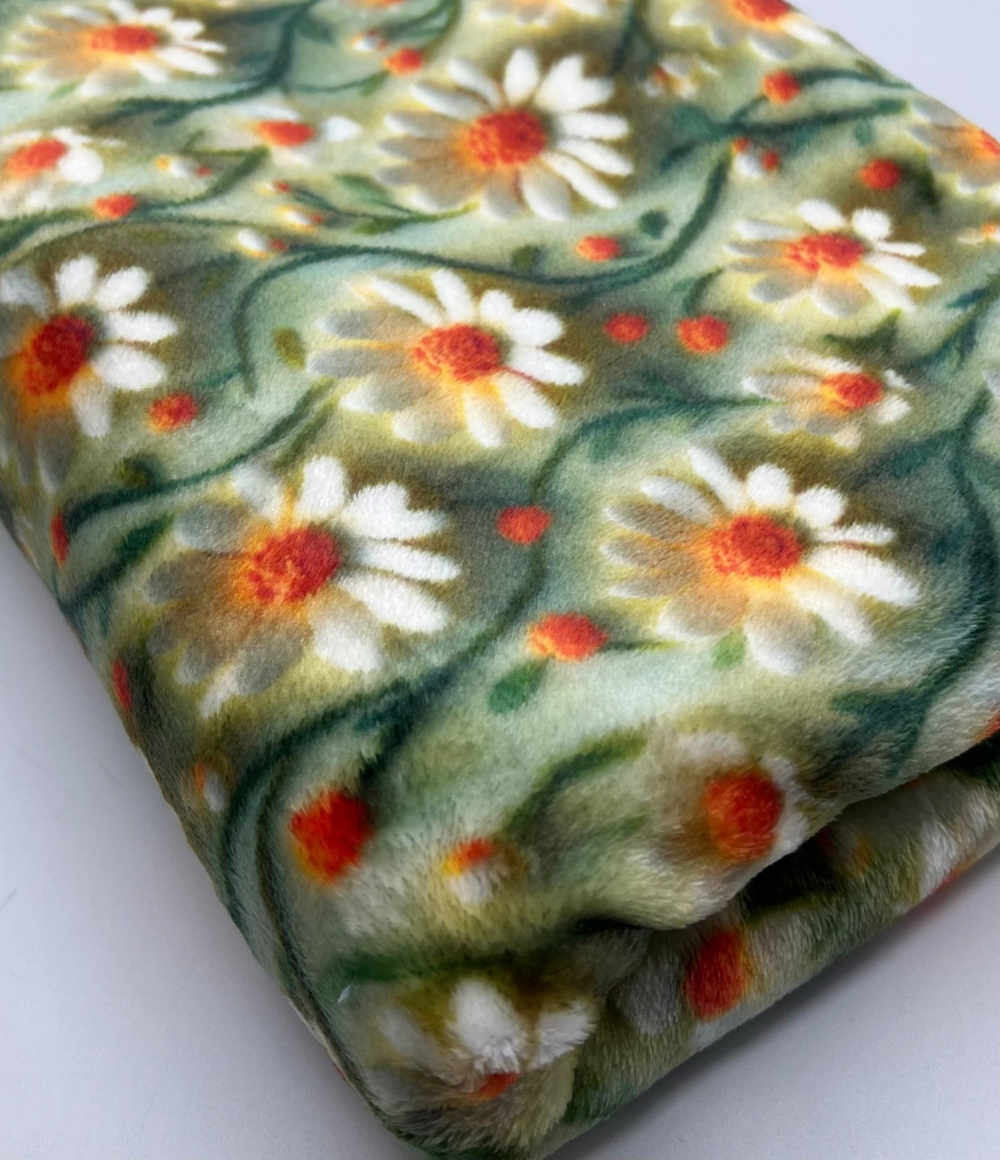 3D Daisy’s Cuddle Fleece Fabric Blanket Loungewear - T9 Fabrics