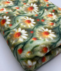3D Daisy’s Cuddle Fleece Fabric Blanket Loungewear - T9 Fabrics