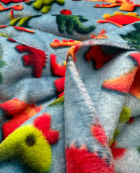 3D Dinos Cuddle Fleece Fabric Blanket Loungewear - T9 Fabrics