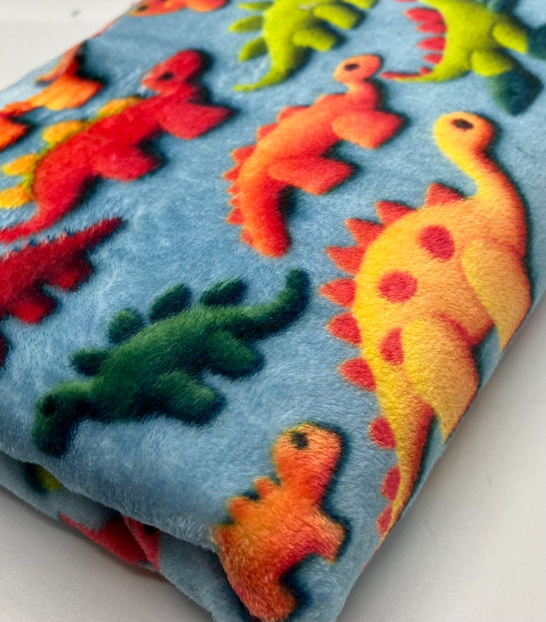 3D Dinos Cuddle Fleece Fabric Blanket Loungewear - T9 Fabrics