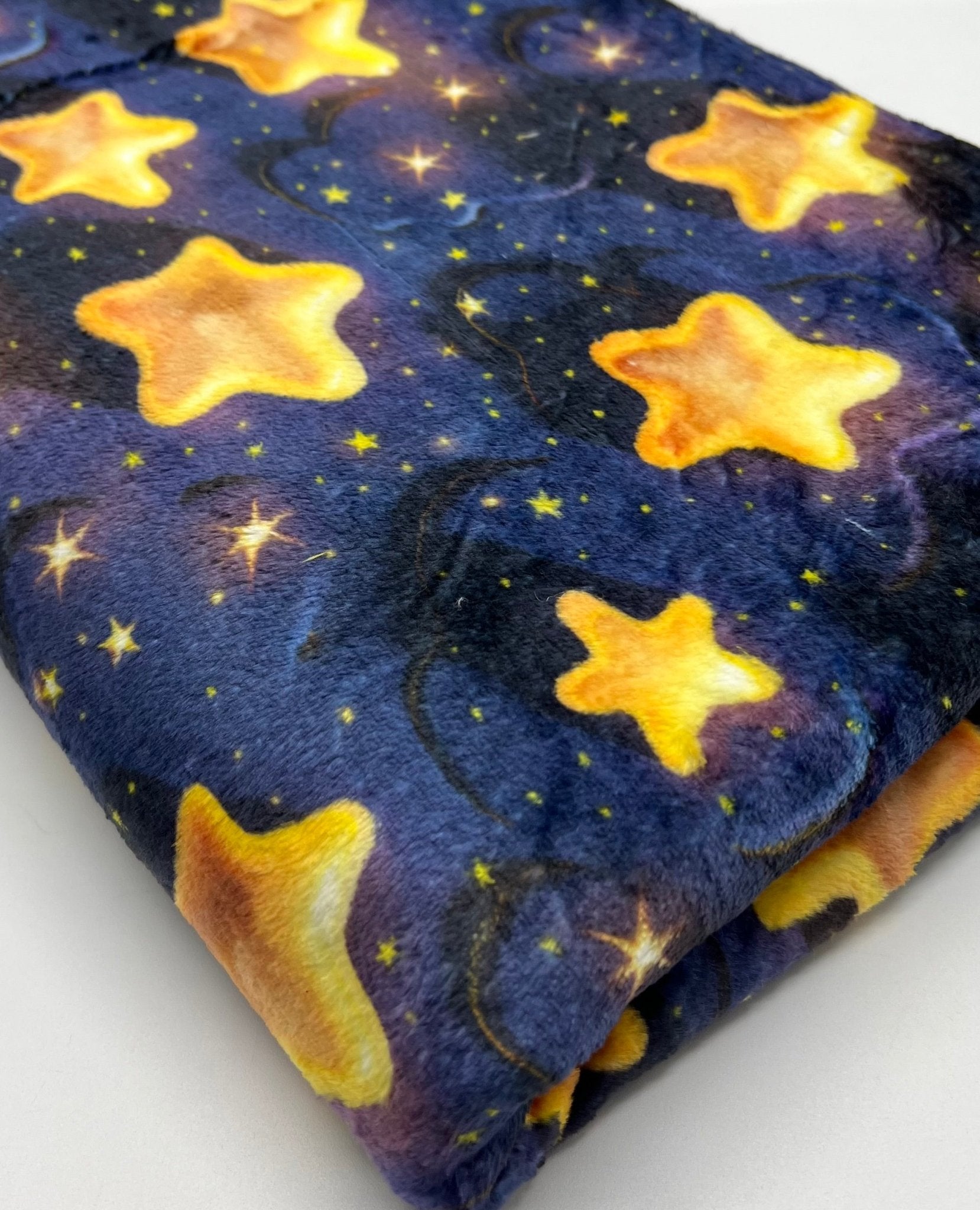 3D Stars Cuddle Fleece Fabric Blanket Loungewear - T9 Fabrics