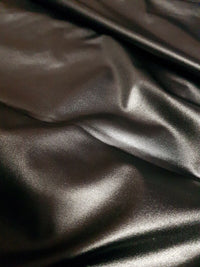 4 Metres Wet Look Black Cupro Stretch Fabric - T9 Fabrics