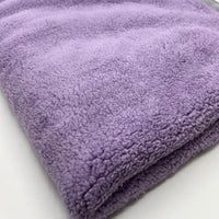 Lilac Grey Luxury Sherpa Backed Fleece Fluffy Faux Fur Fabric L