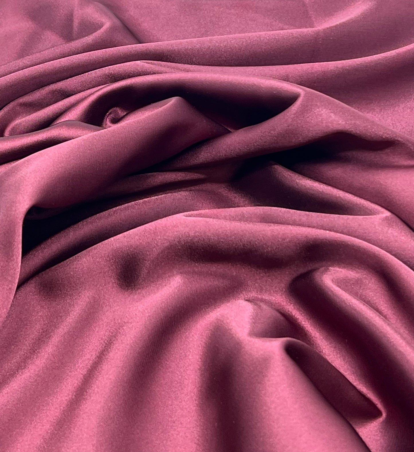 Burgundy Satin Dress Craft Non Stretch Fabric