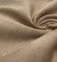 Tan Scuba Suede Jersey Fabric 280GSM 2 Way Stretch