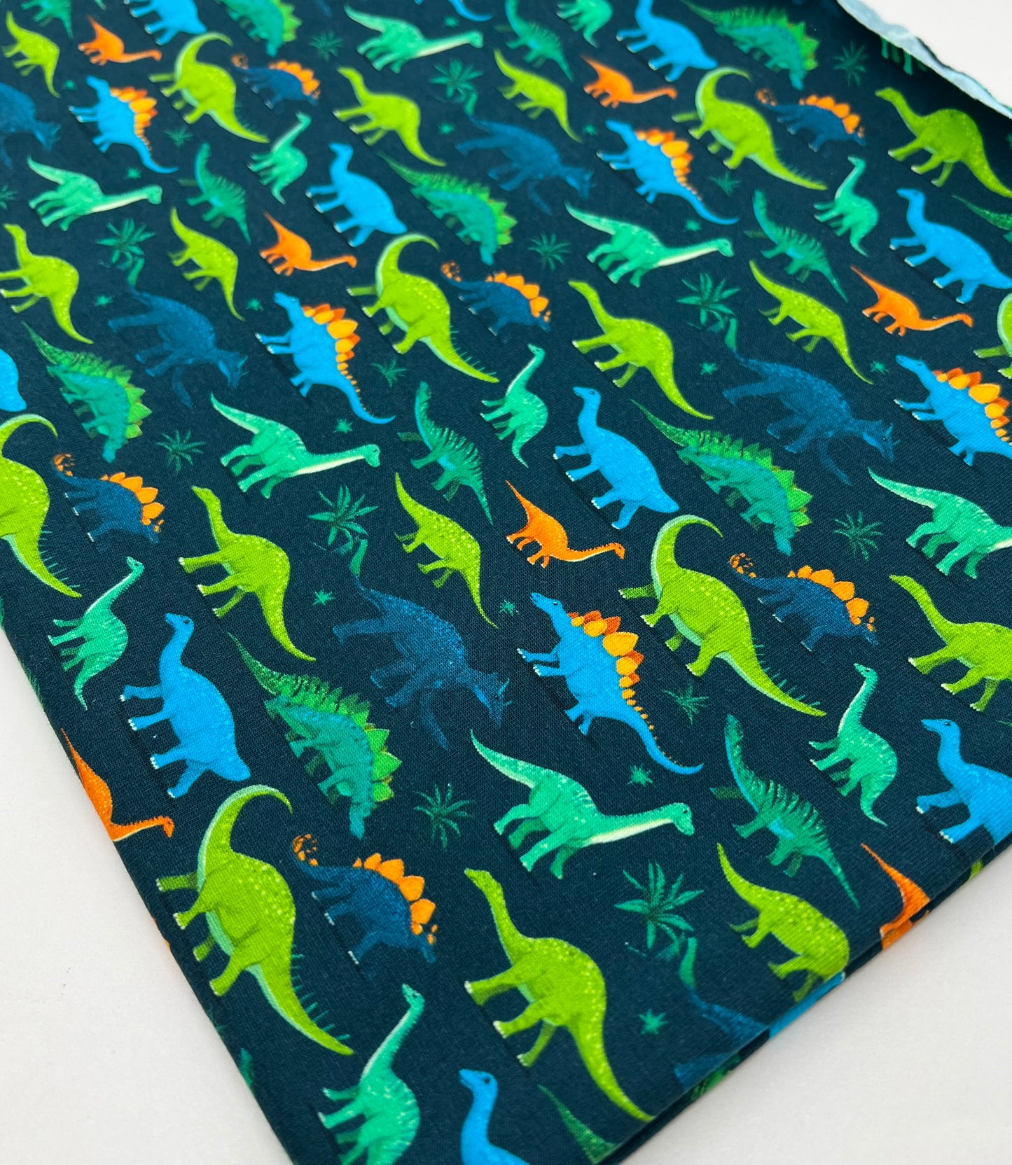 Dinosaurs Print Cotton Stretch Jersey 200 GSM 95/5 Lycra 4 Way Stretch