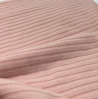 Soft Pink 8x4 Wide Rib Stretch Fabric