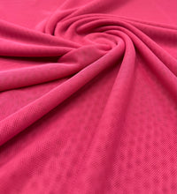 Plain Hot Baby Pink Mesh Fabric Stretch
