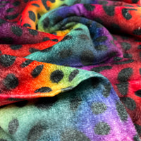 Bright Animal Cuddle Fleece Fabric Blanket Loungewear