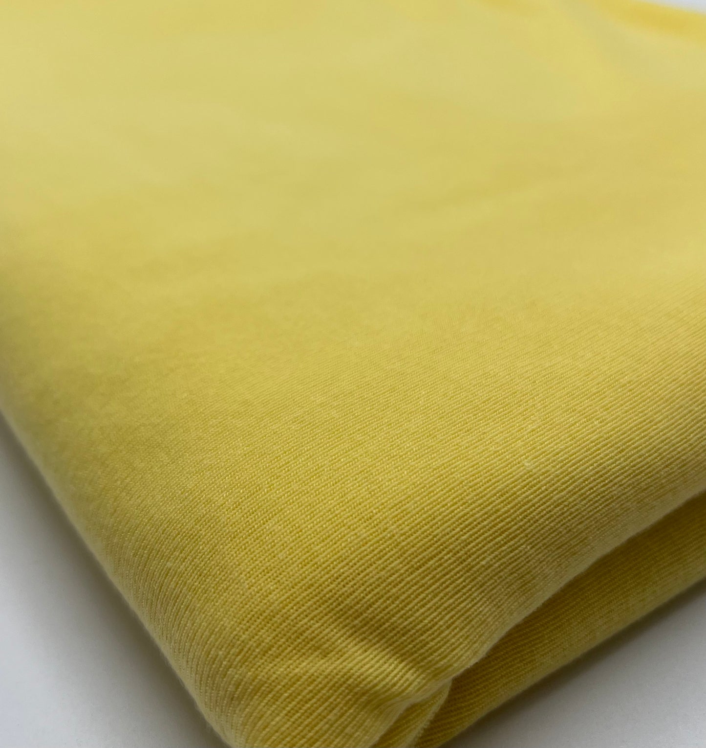 Lemon Yellow Lightweight Melange Knit Stretch Fabric
