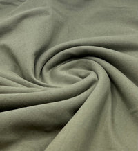 **SALE** Khaki Green Cotton Stretch Jersey 200 GSM 95/5 Lycra 4 Way Stretch