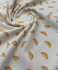 Croissant Morning Print Cotton Stretch Jersey 200 GSM 95/5 Lycra 4 Way Stretch