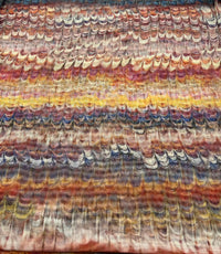 Feather Colourful Stripe Print Mesh Fabric Stretch