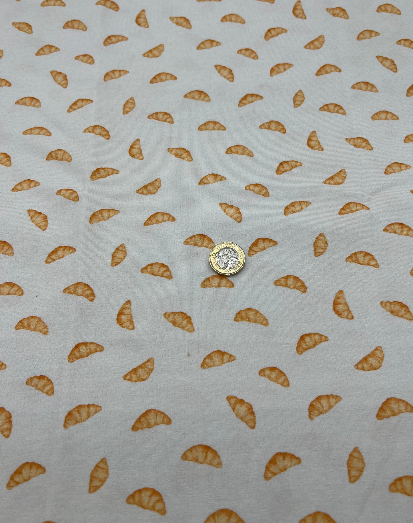 Croissant Morning Print Cotton Stretch Jersey 200 GSM 95/5 Lycra 4 Way Stretch