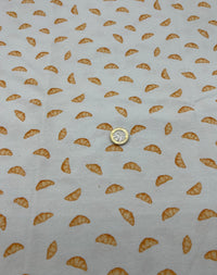 Croissant Morning Print Cotton Stretch Jersey 200 GSM 95/5 Lycra 4 Way Stretch