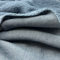 Airforce Blue Luxury Sherpa Curl Fleece Fluffy Faux Fur Fabric