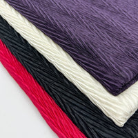 Burgundy Wave Plisse Pleated Stretch Fabric