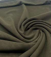 Plain Khaki Mesh Fabric Stretch