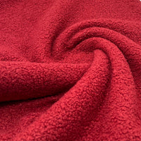 Wine Luxury Sherpa Curl Fleece Fluffy Faux Fur Fabric