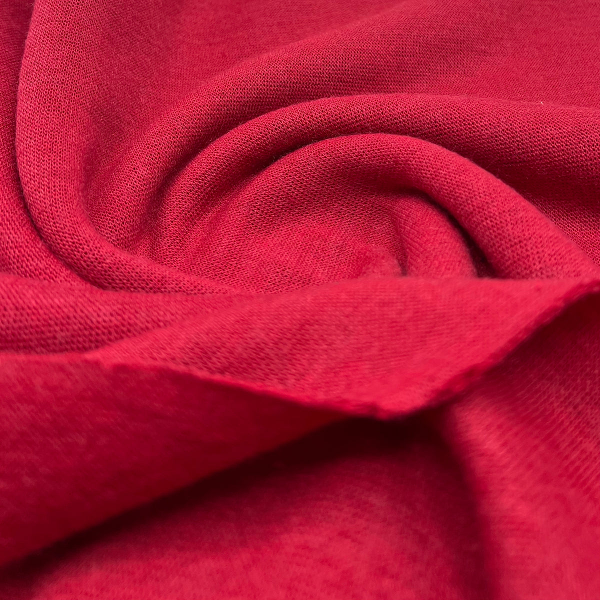 Red Viscose Knitted Jersey Fabric 260GSM 2 Way Stretch