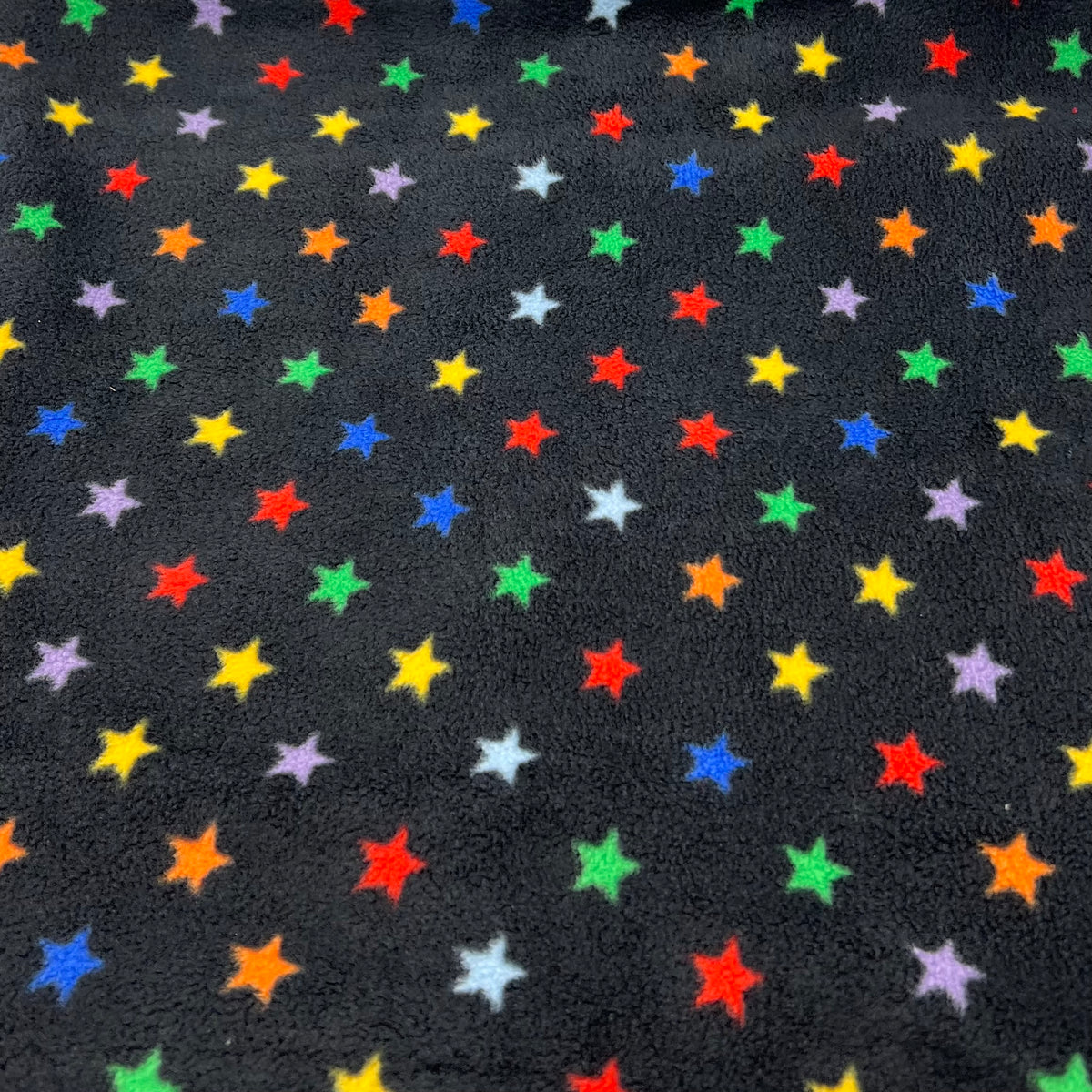Rainbow Star Printed Anti-Pil Polar Fleece Fabric Blanket Loungewear