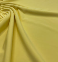 Lemon Yellow Plain Shiny Soft Touch Slinky 4 Way Stretch Fabric