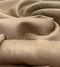 Tan Scuba Suede Jersey Fabric 280GSM 2 Way Stretch