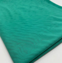 Plain Jade Green Mesh Fabric Stretch