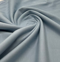 Sky Blue French Terry Loopback Cotton Jersey 230 GSM 95/5 Lycra 4 Way Stretch