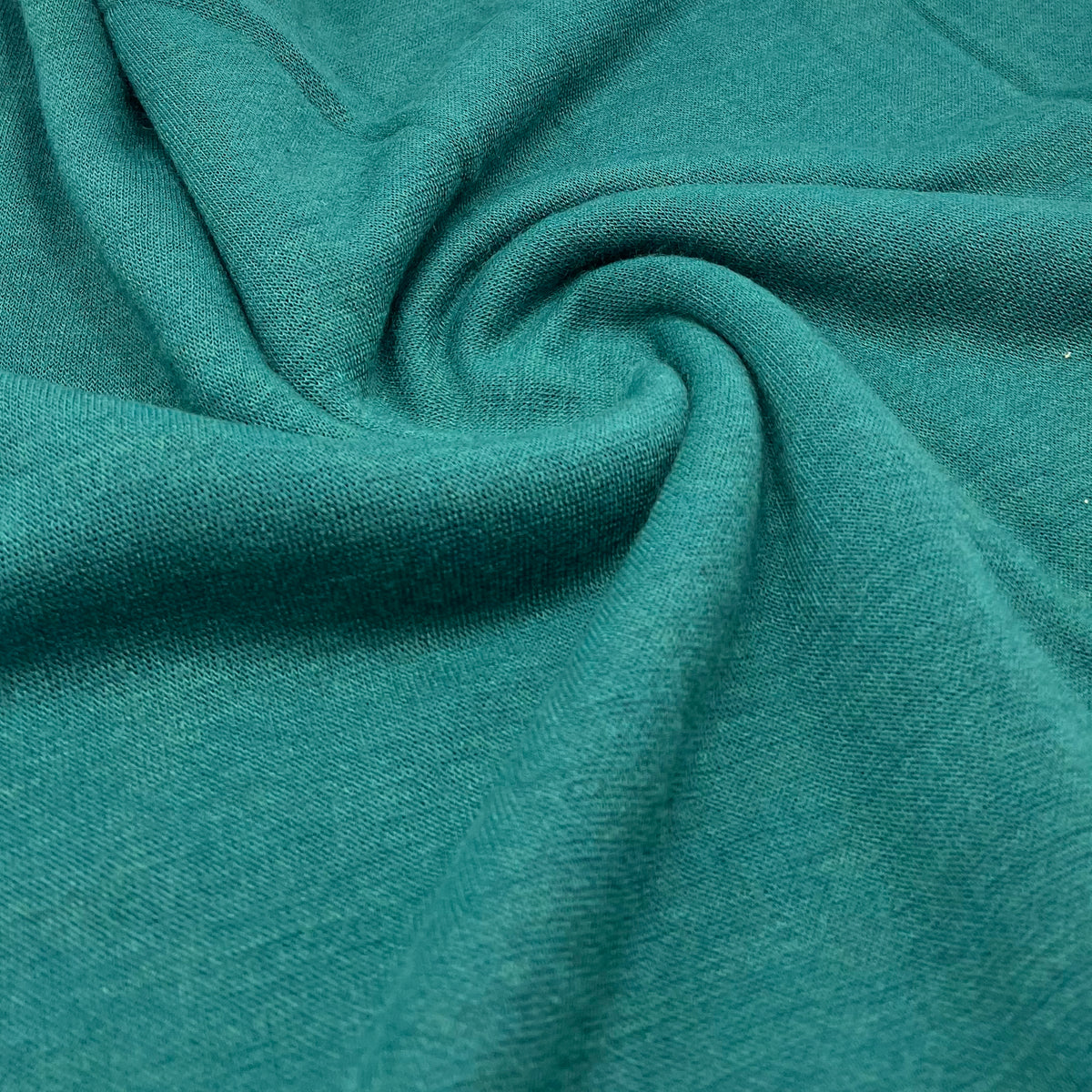 Petrol Green Viscose Knitted Jersey Fabric 260GSM 2 Way Stretch