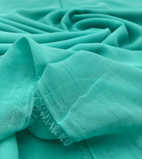 Plain Light Aqua Chiffon Sheer Dress Bridal Fabric