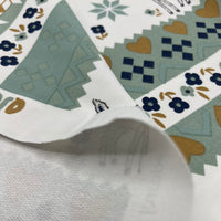 Mint Deer French Terry Loopback Cotton Jersey Lycra 4 Way Stretch