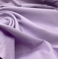 Lilac French Terry Loopback Cotton Jersey 230 GSM 95/5 Lycra 4 Way Stretch