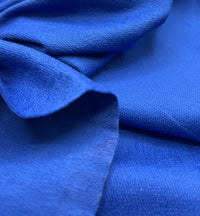 Royal Blue French Terry Loopback Cotton Jersey 230 GSM 95/5 Lycra 4 Way Stretch