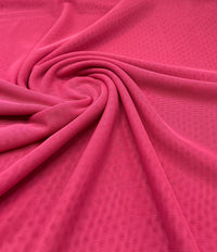 Plain Hot Baby Pink Mesh Fabric Stretch
