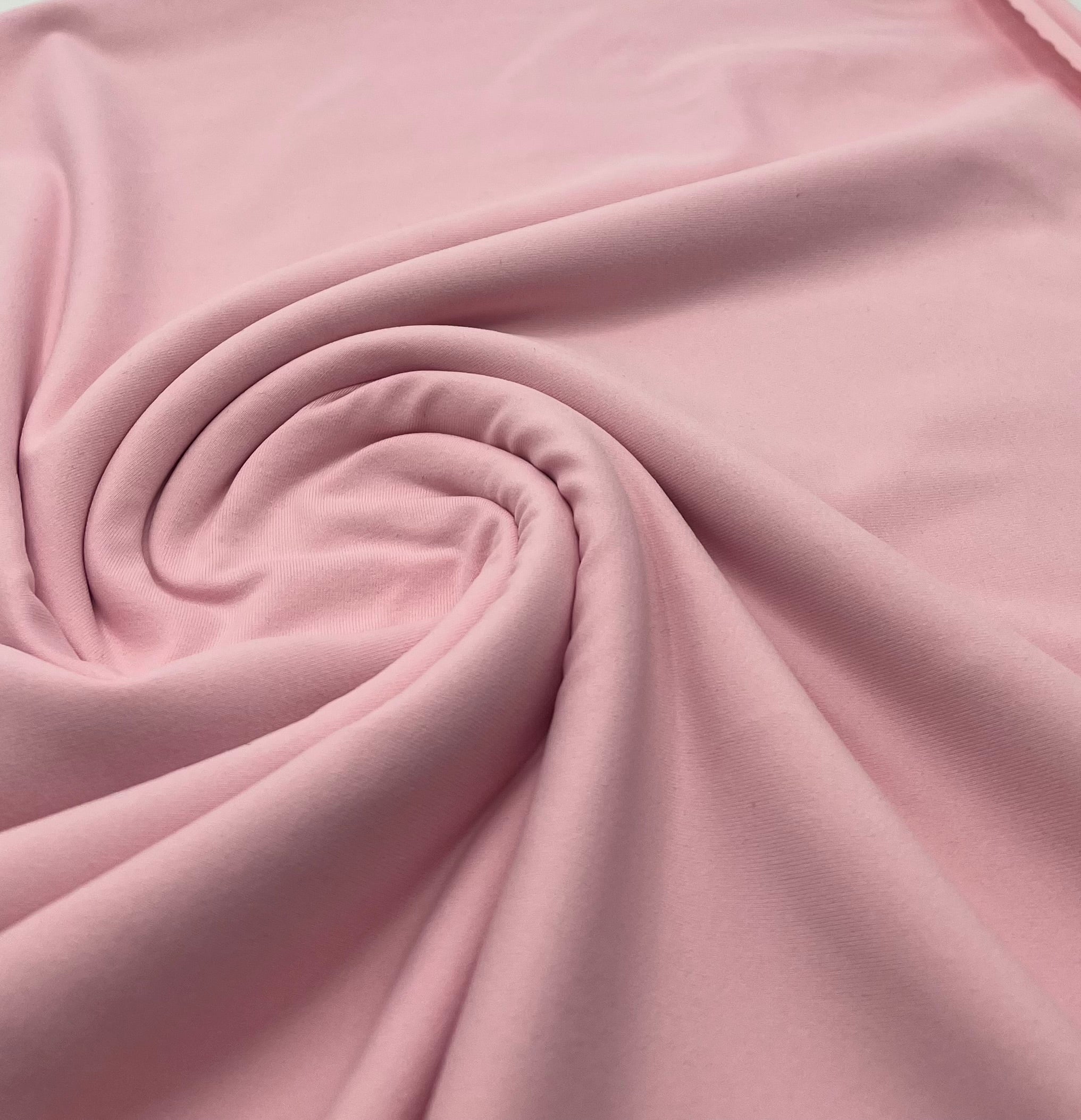 Baby Pink Cotton Touch 220GSM 4 Way Stretch Fabric