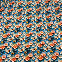 Butterfly Print Cotton Stretch Jersey 200 GSM 95/5 Lycra 4 Way Stretch