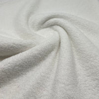 White Luxury Sherpa Curl Fleece Fluffy Faux Fur Fabric