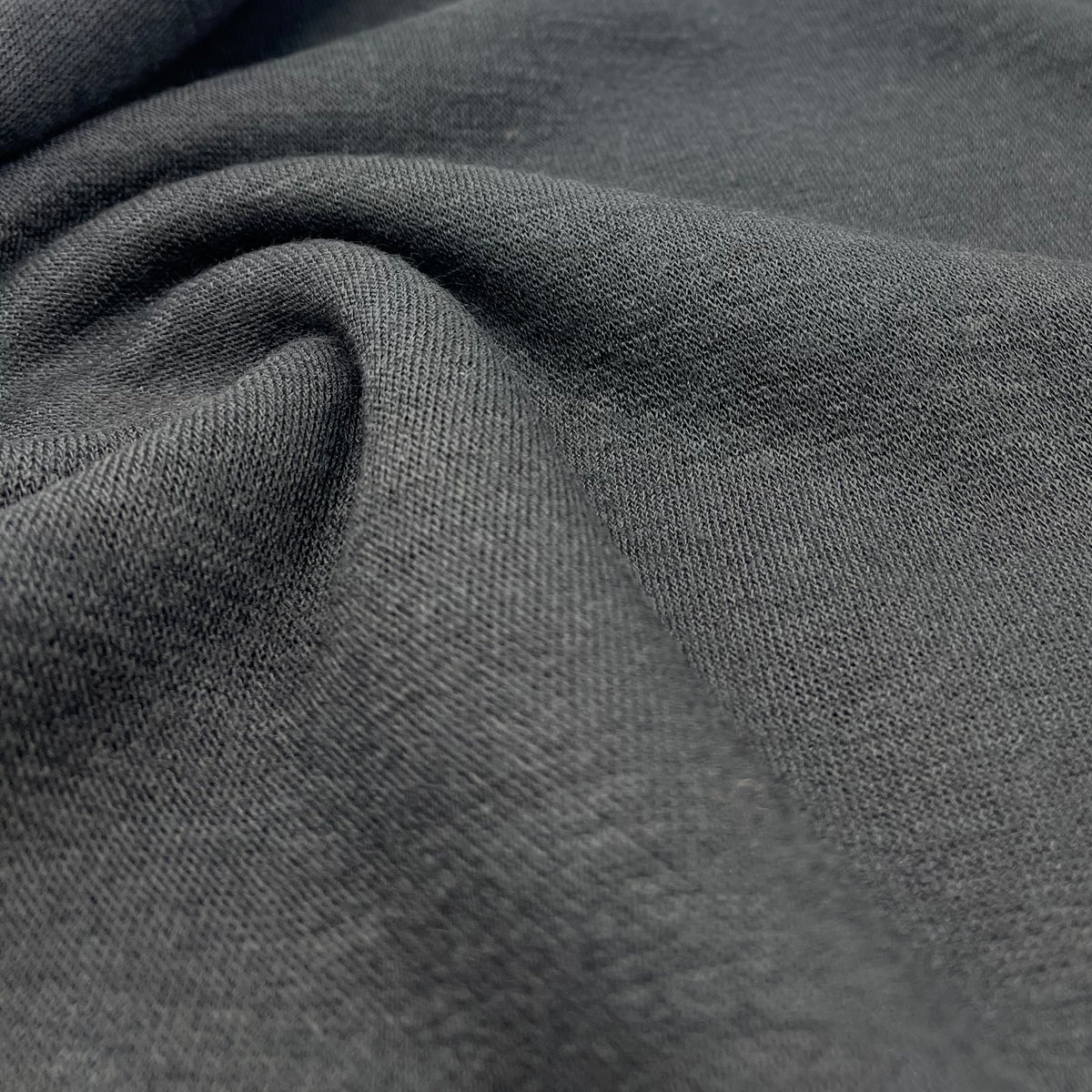 Black Viscose Knitted Jersey Fabric 260GSM 2 Way Stretch