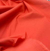 Coral Bengaline Stretch Fabric