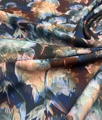 Purple Mix Floral Lightweight Fabric 110GSM Non Stretch