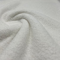 White Luxury Sherpa Curl Fleece Fluffy Faux Fur Fabric