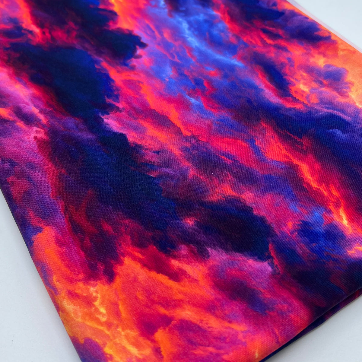 Sunset Clouds Print Cotton Jersey 200 GSM 95/5 Lycra 4 Way Stretch