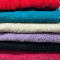Black Luxury Sherpa Backed Fleece Fluffy Faux Fur Fabric