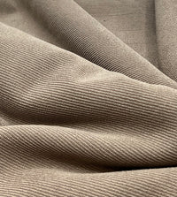 Mushroom Brown Fine Rib Stretch Fabric