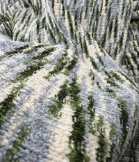 Green Chunky Cosy Knitted 260GSM 2 Way Stretch Fabric
