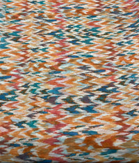 Orange Mix Printed Chiffon Dress Fabric