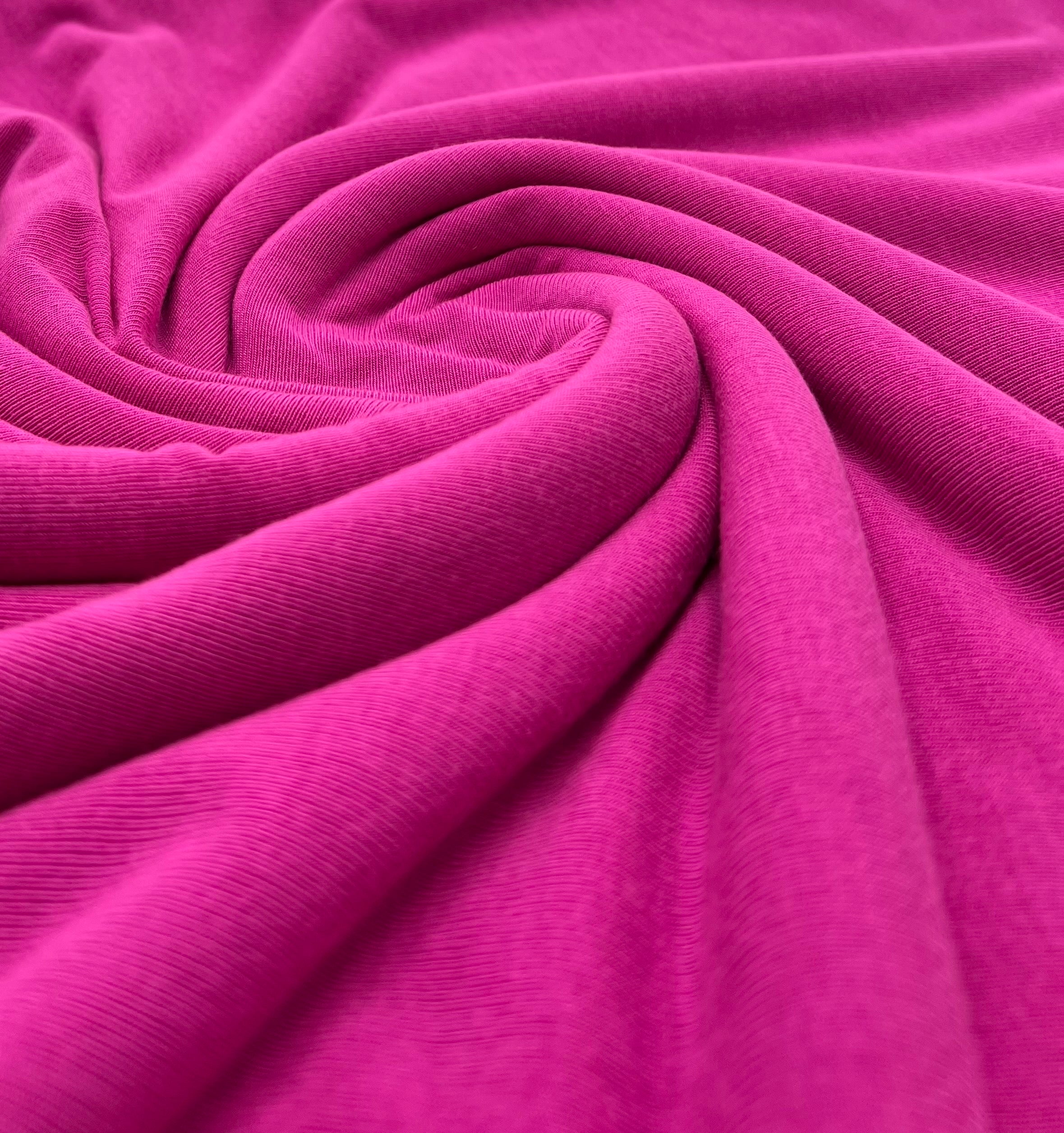 Magenta Lightweight Melange Knit Stretch Fabric