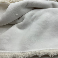 Cream Luxury Sherpa Backed Fleece Fluffy Faux Fur Fabric