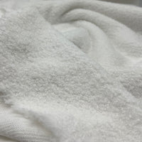 White Luxury Sherpa Curl Fleece Fluffy Faux Fur Fabric